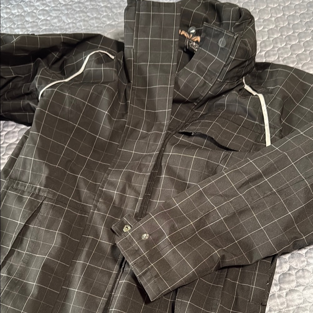 Kerrits Dark Gray Trench Coat - Picture 3 of 6